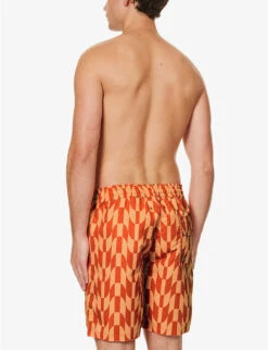 Graphic-print Regular-fit Recycled-polyester Swim Shorts -Gentlemen Style Shop R04167454 PAPRIKAQUARTZPINK ALT03