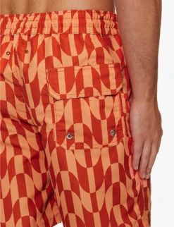 Graphic-print Regular-fit Recycled-polyester Swim Shorts -Gentlemen Style Shop R04167454 PAPRIKAQUARTZPINK ALT04