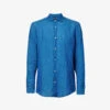 Spread-collar Regular-fit Linen Shirt 1 Spread-collar Regular-fit Linen Shirt -Gentlemen Style Shop R04167469 LAKEBLUE M