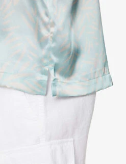 Abstract Roberto Graphic-print Relaxed-fit Silk Shirt 11 Abstract Roberto Graphic-print Relaxed-fit Silk Shirt -Gentlemen Style Shop R04167477 BLUECOTTONWHITE ALT04