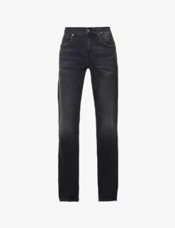 7 For All Mankind Standard Stretch Tek Straight-leg Stretch-denim Jeans