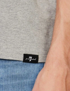 7 For All Mankind Luxe Performance Crewneck Regular-fit Stretch-cotton Jersey T-shirt 11 7 For All Mankind Luxe Performance Crewneck Regular-fit Stretch-cotton Jersey T-shirt -Gentlemen Style Shop R04167720 GREY ALT04