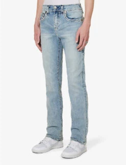 True Religion Ricky Straight-leg Slim-fit Stretch-denim Jeans -Gentlemen Style Shop R04168101 DARBLIGHTWASH ALT02