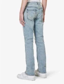 True Religion Ricky Straight-leg Slim-fit Stretch-denim Jeans -Gentlemen Style Shop R04168101 DARBLIGHTWASH ALT03