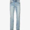 True Religion Ricky Straight-leg Slim-fit Stretch-denim Jeans -Gentlemen Style Shop R04168101 DARBLIGHTWASH M