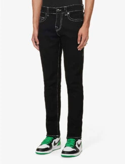 True Religion Rocco Slim-fit Straight-leg Stretch-denim Jeans -Gentlemen Style Shop R04168110 RINSEBLACK ALT02