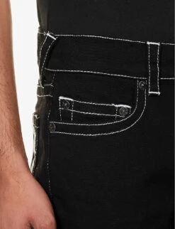 True Religion Rocco Slim-fit Straight-leg Stretch-denim Jeans -Gentlemen Style Shop R04168110 RINSEBLACK ALT04