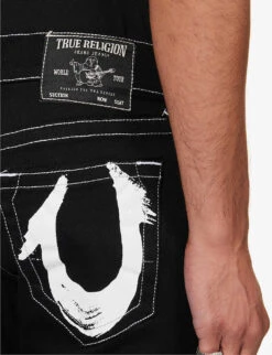 True Religion Rocco Slim-fit Straight-leg Stretch-denim Jeans -Gentlemen Style Shop R04168110 RINSEBLACK ALT05