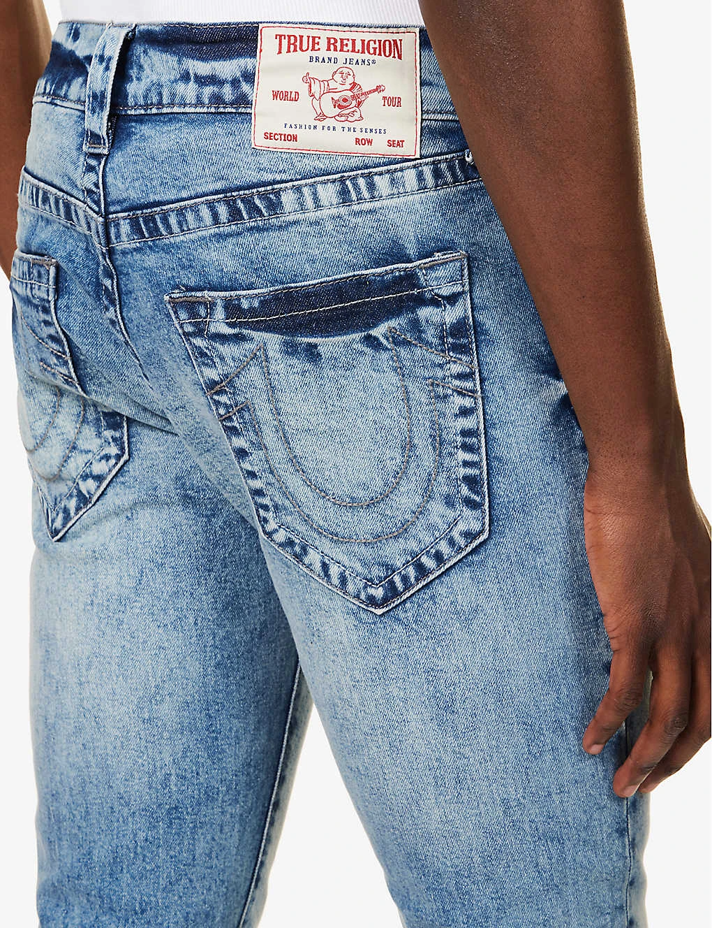 True Religion Rocco Faded-wash Brand-embroidered Skinny Stretch-cotton Jeans 8 True Religion Rocco Faded-wash Brand-embroidered Skinny Stretch-cotton Jeans - Image 6