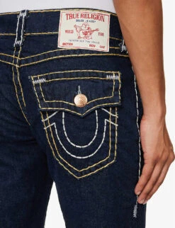 True Religion Ricky Regular-fit Straight-leg Stretch-denim Jeans 11 True Religion Ricky Regular-fit Straight-leg Stretch-denim Jeans -Gentlemen Style Shop R04168117 WHISKBROOMDARKWASH ALT04