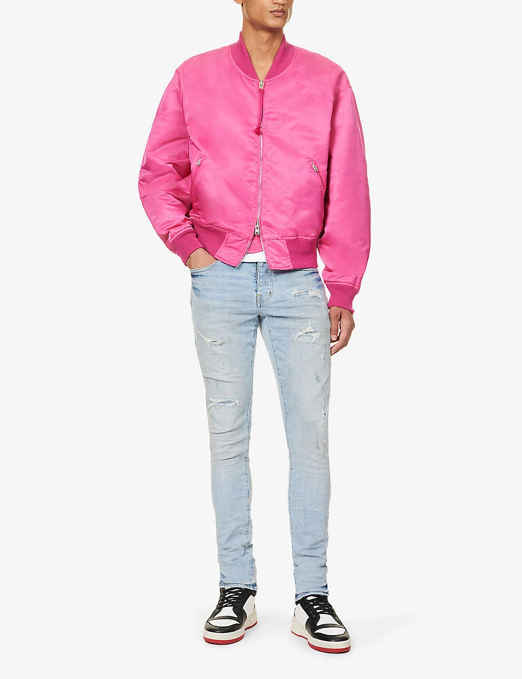 Faded-wash Brand-patch Denim Shorts 4 Faded-wash Brand-patch Denim Shorts - Image 2