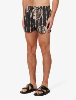 Dolce & Gabbana Graphic-print Regular-fit Swim Shorts -Gentlemen Style Shop R04168688 MULTI ALT02