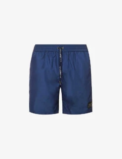 Dolce & Gabbana Brand-plaque Regular-fit Swim Shorts