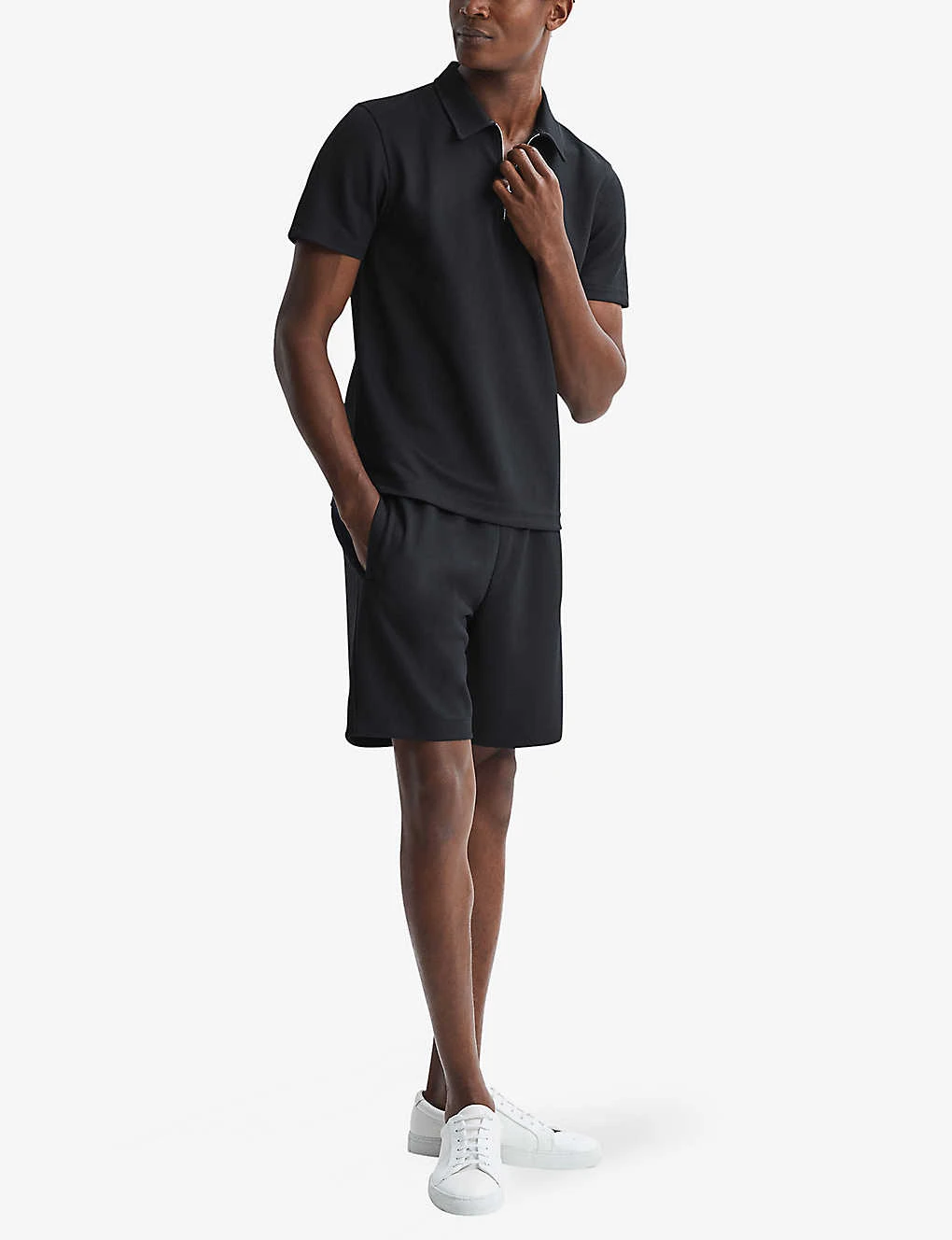 Reiss Floyd Half Zip-fastened Knitted Polo Shirt 4 Reiss Floyd Half Zip-fastened Knitted Polo Shirt - Image 2