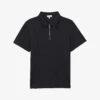 Reiss Floyd Half Zip-fastened Knitted Polo Shirt 2 Reiss Floyd Half Zip-fastened Knitted Polo Shirt -Gentlemen Style Shop R04169143 NAVY M
