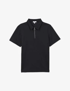 Reiss Floyd Half Zip-fastened Knitted Polo Shirt