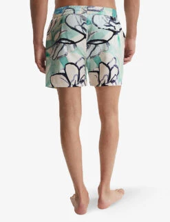 Reiss Pacific Graphic-print Drawstring Stretch Recycled-polyester Swim Shorts -Gentlemen Style Shop R04169167 MULTI ALT03