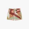 Reiss Brass Abstract-print Regular-fit Recycled-polyester Swim Shorts -Gentlemen Style Shop R04169168 DUSTYROSE M