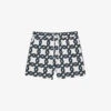 Reiss Chain Graphic-print Regular-fit Recycled-polyester Swim Shorts -Gentlemen Style Shop R04169170 WHITENAVY M