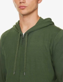 Basel Relaxed-fit Stretch-woven Hoody -Gentlemen Style Shop R04170074 GREEN ALT03