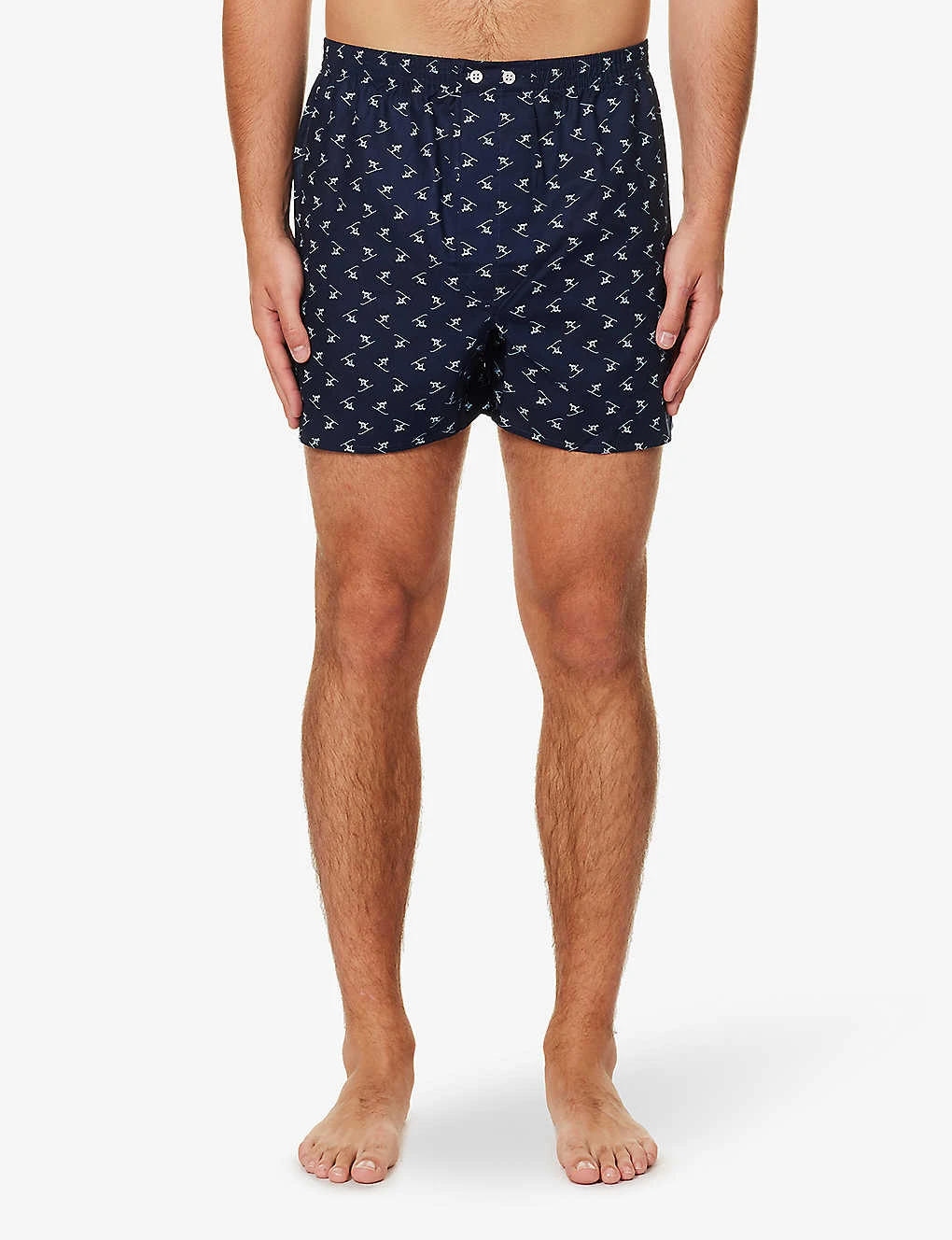 Nelson Graphic-pattern Regular-fit Cotton-poplin Boxers 4 Nelson Graphic-pattern Regular-fit Cotton-poplin Boxers - Image 2