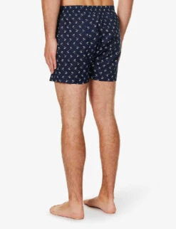 Nelson Graphic-pattern Regular-fit Cotton-poplin Boxers 8 Nelson Graphic-pattern Regular-fit Cotton-poplin Boxers -Gentlemen Style Shop R04170103 BLU ALT02