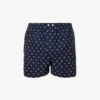 Nelson Graphic-pattern Regular-fit Cotton-poplin Boxers -Gentlemen Style Shop R04170103 BLU M