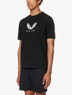 CASTORE Classics Logo-print Cotton-blend T-shirt -Gentlemen Style Shop R04170795 BLACK ALT02