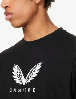 CASTORE Classics Logo-print Cotton-blend T-shirt -Gentlemen Style Shop R04170795 BLACK ALT04