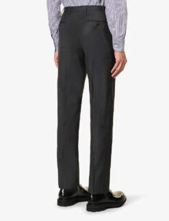 CORNELIANI Super 130s Single-breasted Slim-fit Wool Suit -Gentlemen Style Shop R04170933 MIDGREY ALT07