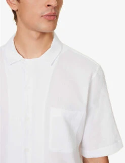 Sunspel Waffle-knit Patch-pocket Regular-fit Cotton Shirt 11 Sunspel Waffle-knit Patch-pocket Regular-fit Cotton Shirt -Gentlemen Style Shop R04171013 WHITE ALT04