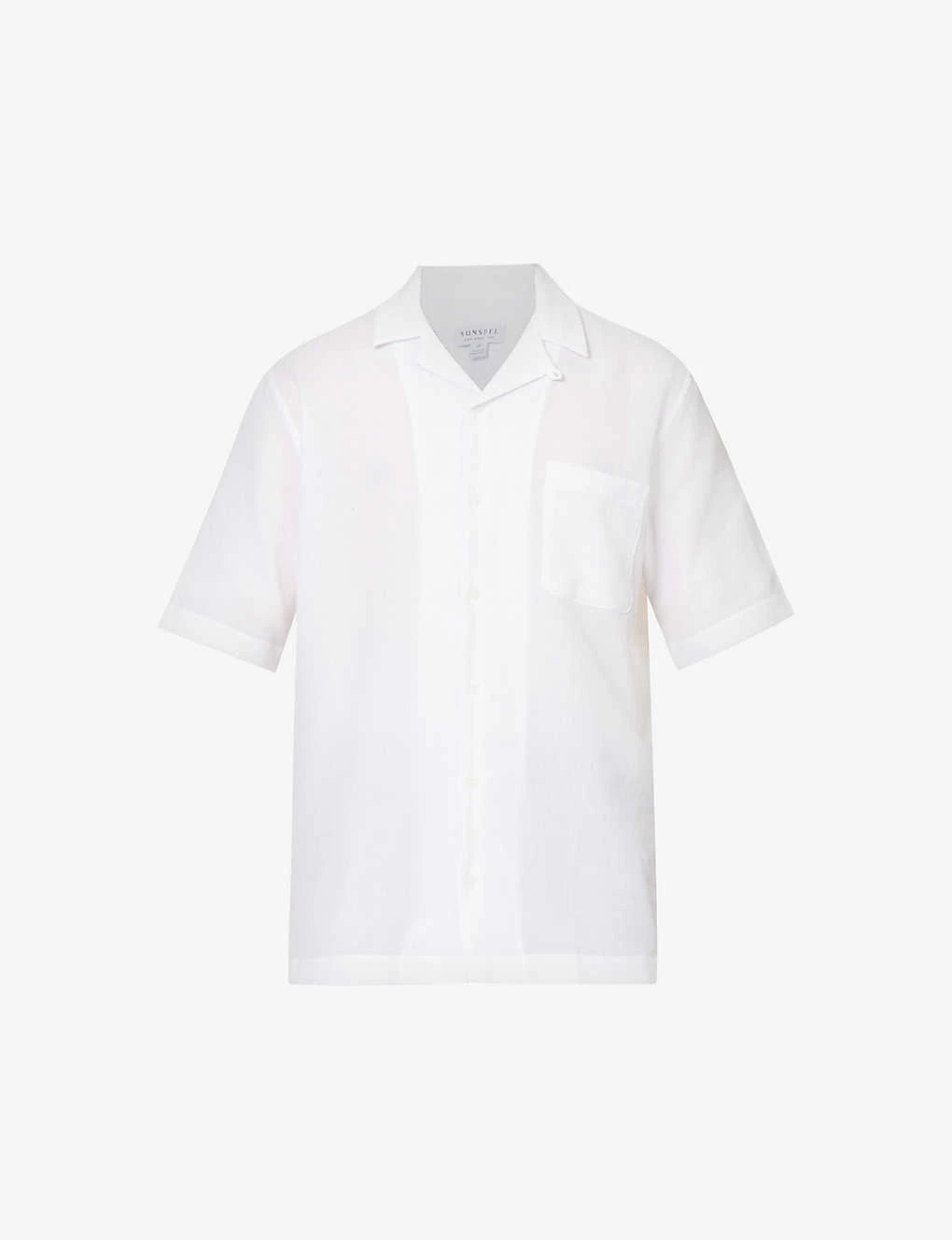 Sunspel Waffle-knit Patch-pocket Regular-fit Cotton Shirt 3 Sunspel Waffle-knit Patch-pocket Regular-fit Cotton Shirt