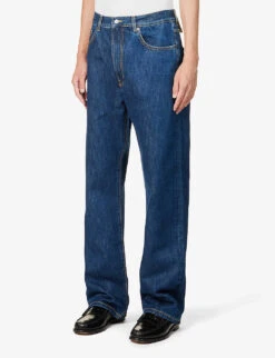 Wide-leg Mid-rise Organic-cotton And Recycled-cotton Denim Jeans -Gentlemen Style Shop R04171486 BLUE2WEEKS ALT02
