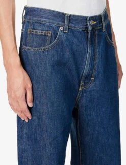 Wide-leg Mid-rise Organic-cotton And Recycled-cotton Denim Jeans -Gentlemen Style Shop R04171486 BLUE2WEEKS ALT04