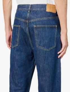 Wide-leg Mid-rise Organic-cotton And Recycled-cotton Denim Jeans -Gentlemen Style Shop R04171486 BLUE2WEEKS ALT05