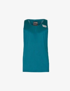 Pressio Elite Singlet Scoop-neck Recycled-polyester Top