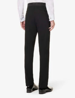 Giorgio Armani Regular-fit Single-breasted Wool Suit 15 Giorgio Armani Regular-fit Single-breasted Wool Suit -Gentlemen Style Shop R04173389 BLACK ALT05