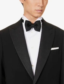 Giorgio Armani Regular-fit Single-breasted Wool Suit 16 Giorgio Armani Regular-fit Single-breasted Wool Suit -Gentlemen Style Shop R04173389 BLACK ALT06