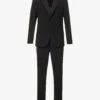 Giorgio Armani Regular-fit Single-breasted Wool Suit -Gentlemen Style Shop R04173389 BLACK M