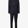 Giorgio Armani Double-breasted Patch-pocket Regular-fit Wool Suit -Gentlemen Style Shop R04173390 NAVY M