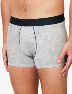 Paisley-print Mid-rise Stretch-jersey Boxers 9 Paisley-print Mid-rise Stretch-jersey Boxers -Gentlemen Style Shop R04173761 PAISLEYLIGHTBLUE ALT03