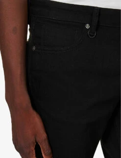 NEUW Ray Brand-patch Regular-fit Stretch-denim Jeans -Gentlemen Style Shop R04174658 ORGANICBLACK ALT04