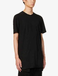 Level Crewneck Cotton-jersey T-shirt 9 Level Crewneck Cotton-jersey T-shirt -Gentlemen Style Shop R04174841 BLACK ALT02