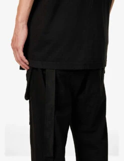 Level Crewneck Cotton-jersey T-shirt 11 Level Crewneck Cotton-jersey T-shirt -Gentlemen Style Shop R04174841 BLACK ALT04