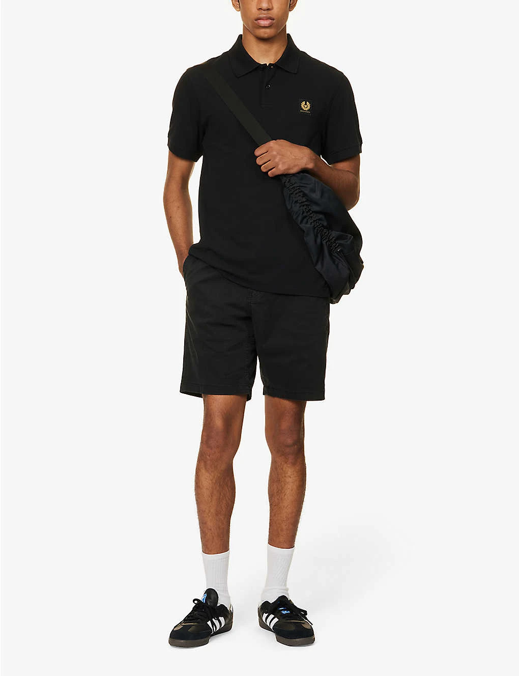 BELSTAFF Brand-patch Branded-button Regular-fit Cotton-piqué Polo Shirt 4 BELSTAFF Brand-patch Branded-button Regular-fit Cotton-piqué Polo Shirt - Image 2