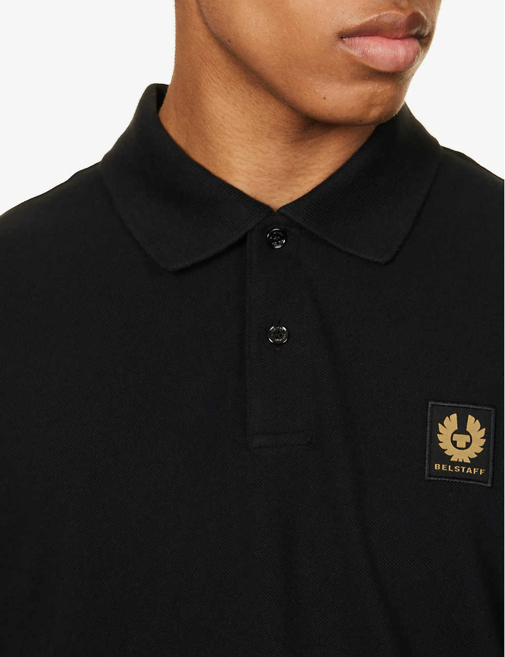 BELSTAFF Brand-patch Branded-button Regular-fit Cotton-piqué Polo Shirt 7 BELSTAFF Brand-patch Branded-button Regular-fit Cotton-piqué Polo Shirt - Image 5