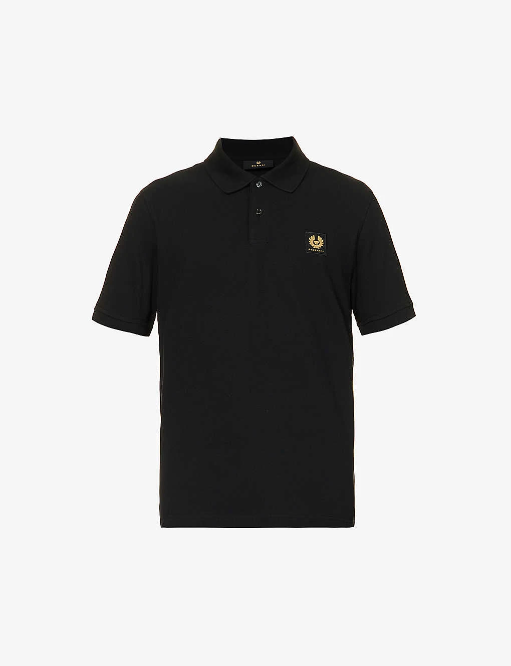BELSTAFF Brand-patch Branded-button Regular-fit Cotton-piqué Polo Shirt 3 BELSTAFF Brand-patch Branded-button Regular-fit Cotton-piqué Polo Shirt