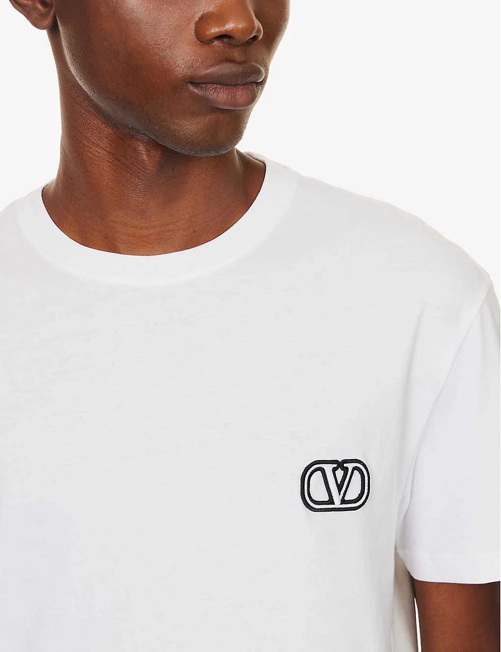 Valentino VLOGO Brand-embroidered Cotton-jersey T-shirt 7 Valentino VLOGO Brand-embroidered Cotton-jersey T-shirt - Image 5