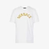 Versace Logo-embellished Regular-fit Cotton-jersey T-shirt -Gentlemen Style Shop R04181570 OPTICALWHITE M