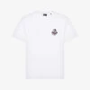 THE KOOPLES Vintage-skull Embroidery Cotton-jersey T-shirt -Gentlemen Style Shop R04181622 WHITE M